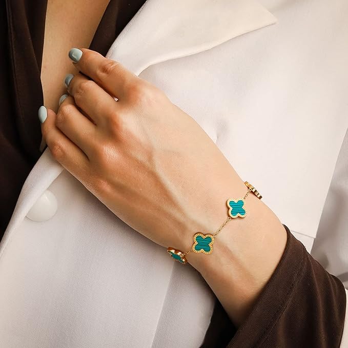 Green Leaf Clover Bracelet - Sohu Lifestyle