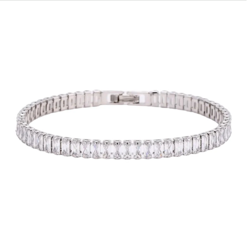 REGAL™ Iced Out Baguette Tennis Bracelet. - Sohu Lifestyle