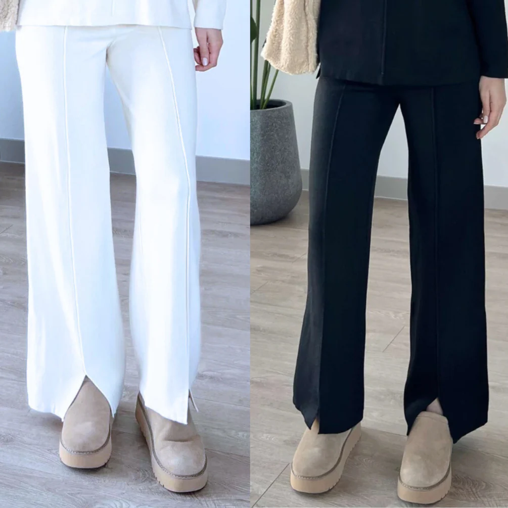 Pack of 2 Nicole Slit Pants - Sohu Lifestyle