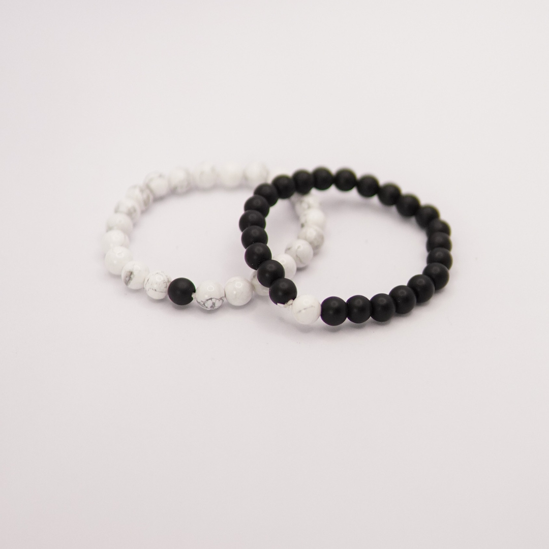 Black & White Couple Bracelets Set - Sohu Lifestyle