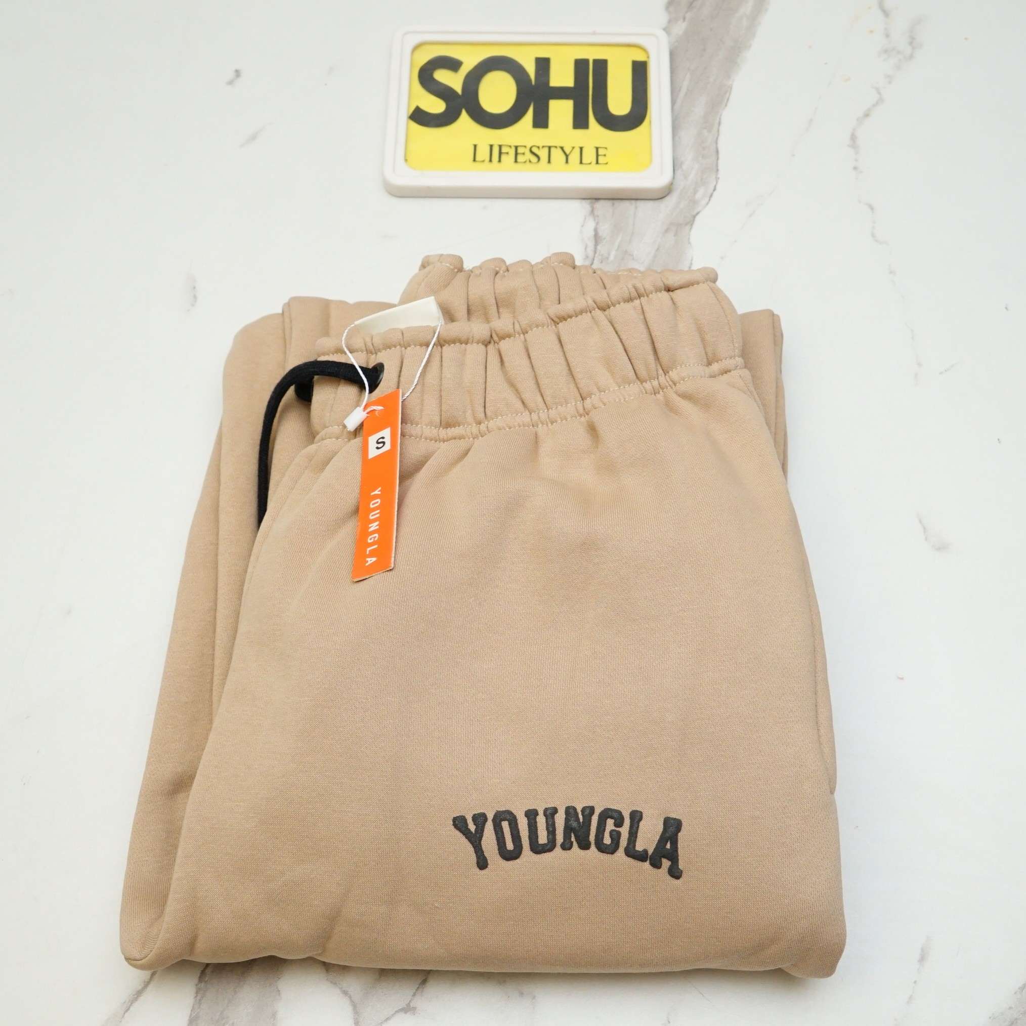 YOUNGLA Wide Leg Trousers (Beige) - Sohu Lifestyle