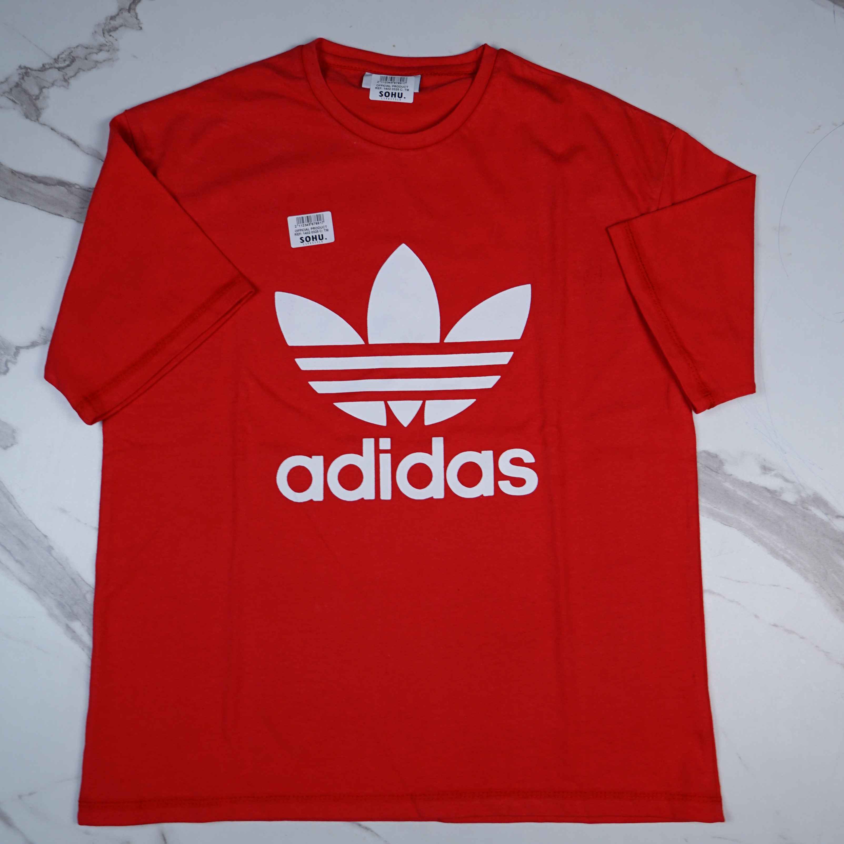 P&B Wide Leg Trouser & Red Trifoil T-Shirt Set - Sohu Lifestyle