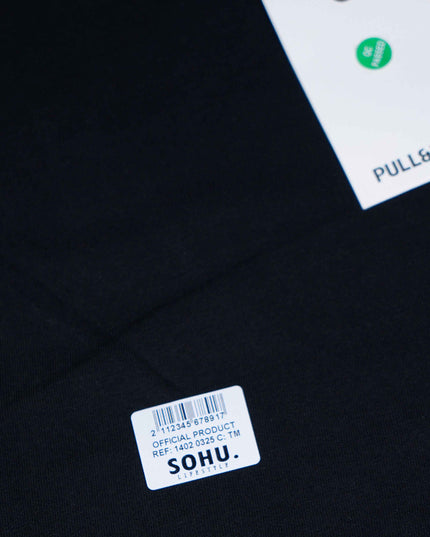 P&B Bold Black Full Sleeve Shirt - Sohu Lifestyle