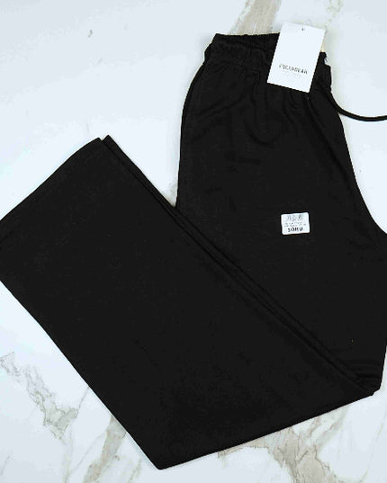 Olive Black Relax Fit Fleece Tracksuit - Sohu Lifestyle