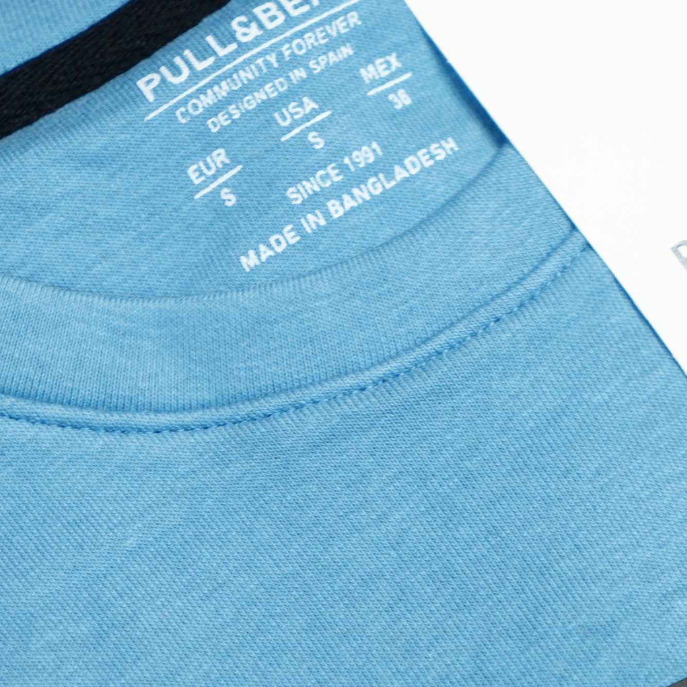 Pull&Bear Oversized T-Shirt For Men (Sky-Blue) - Sohu Lifestyle