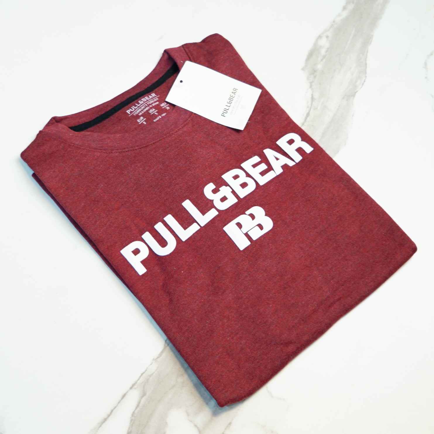 Pull&Bear Oversized T-Shirt For Men (Red) - Sohu Lifestyle