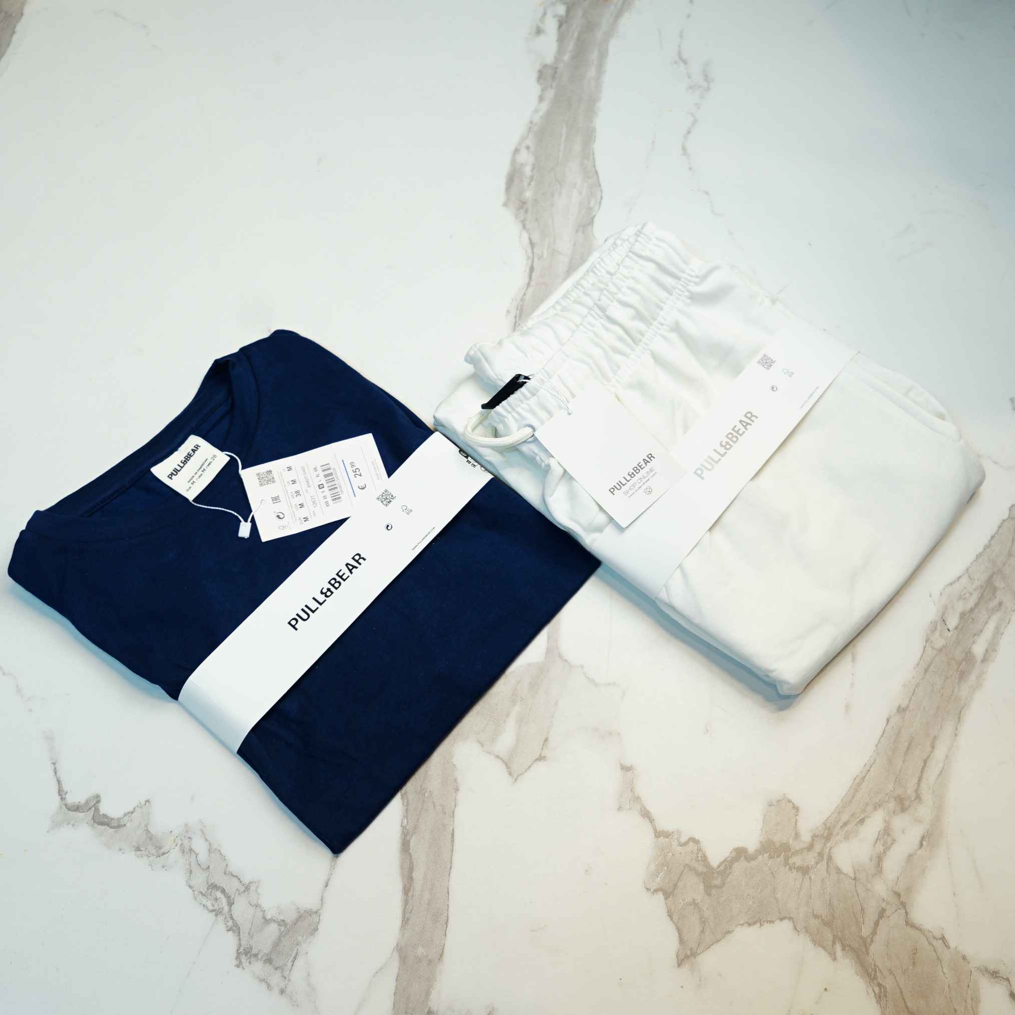 P&B Ease Fit Set For Men (Navy-Blue + White) - Sohu Lifestyle