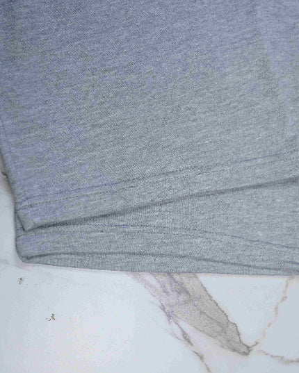 P&B Black T-Shirt & Grey Wide Leg Trouser For Men
