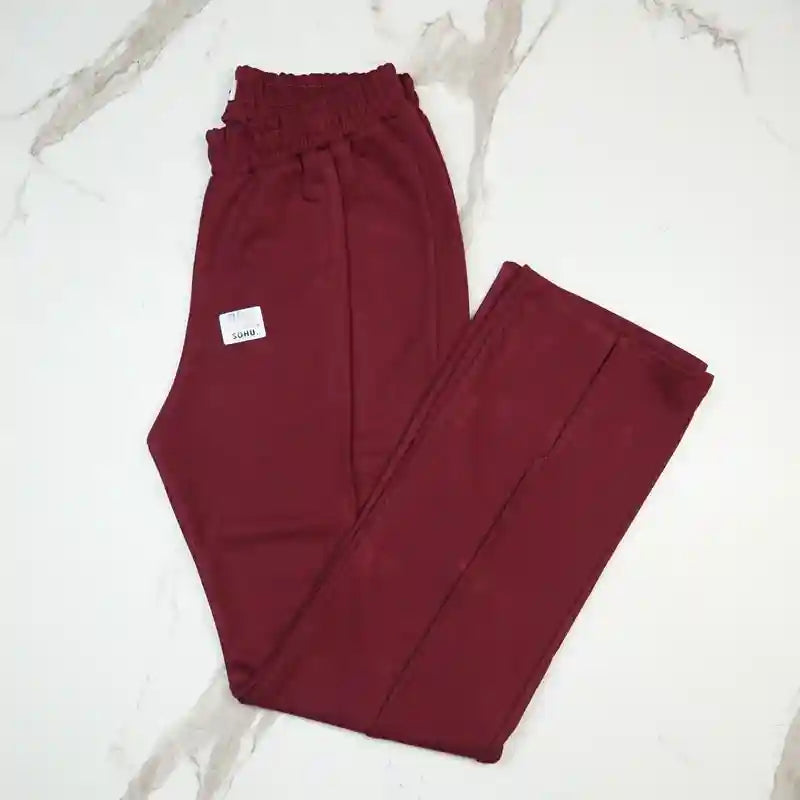 Summer Nicole French Co-ord Set (Maroon)