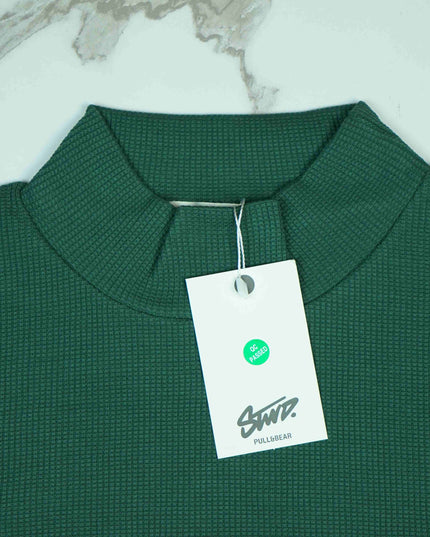 Full Sleeve Rib Shirt (Green) - Sohu Lifestyle