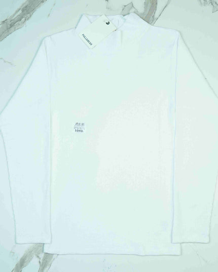 Full Sleeve Rib Shirt (White) - Sohu Lifestyle