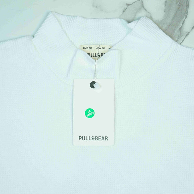 Full Sleeve Rib Shirt (White) - Sohu Lifestyle