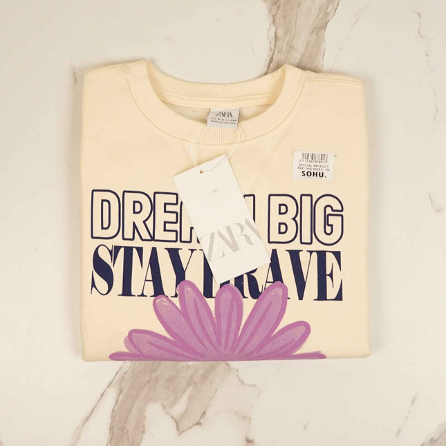 "Dreaming Stay Brave" Sweatshirt for Girl - Sohu Lifestyle