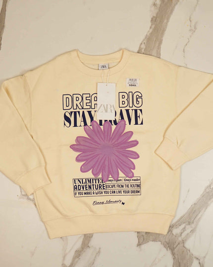 "Dreaming Stay Brave" Sweatshirt for Girl - Sohu Lifestyle