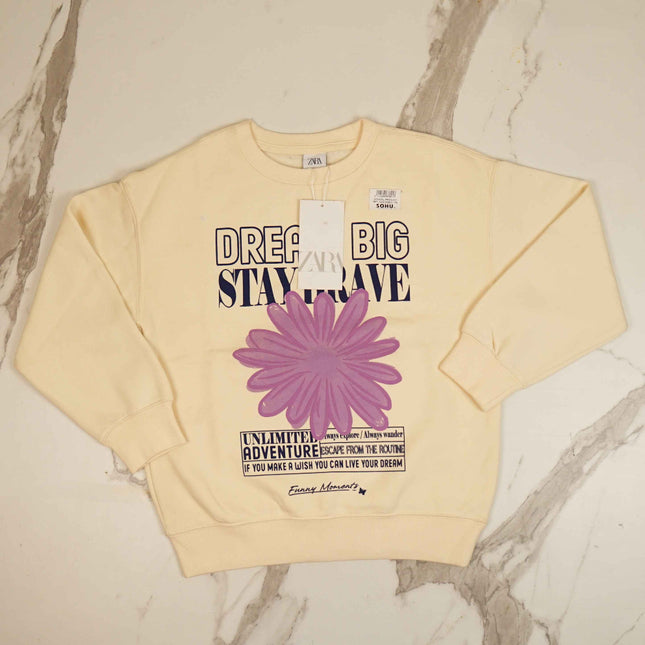 "Dreaming Stay Brave" Sweatshirt for Girl - Sohu Lifestyle