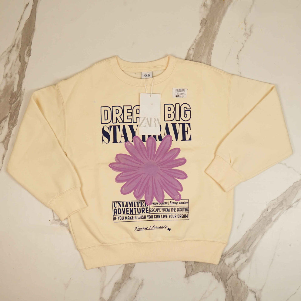 "Dreaming Stay Brave" Sweatshirt for Girl - Sohu Lifestyle