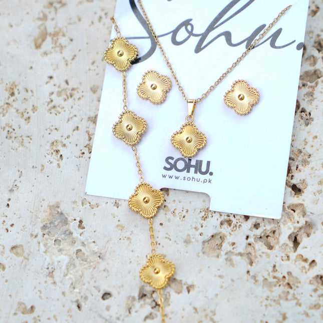 Elliot Golden Clover Set - Sohu Lifestyle