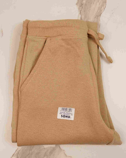Fleece Cargo Trouser For Kids (Beige) - Sohu Lifestyle