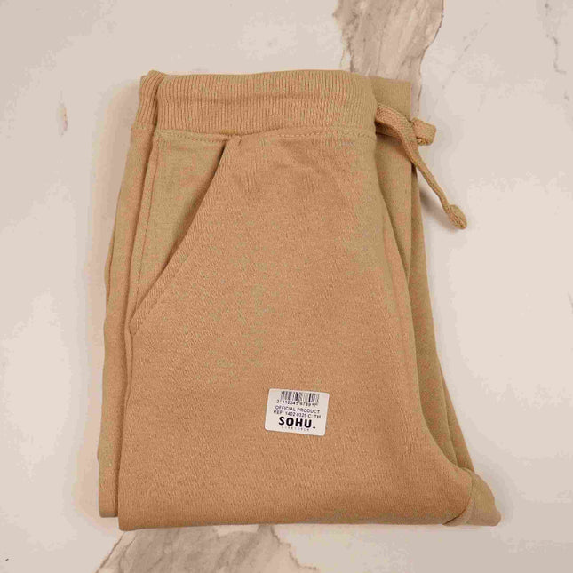 Fleece Cargo Trouser For Kids (Beige) - Sohu Lifestyle