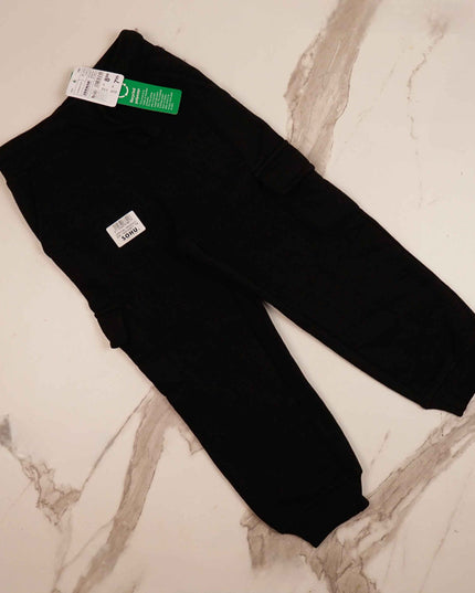 Kids Cargo Fleece Trouser (Black) - Sohu Lifestyle