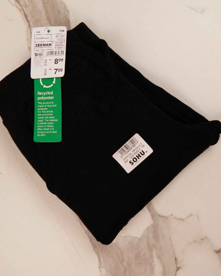 Kids Cargo Fleece Trouser (Black) - Sohu Lifestyle