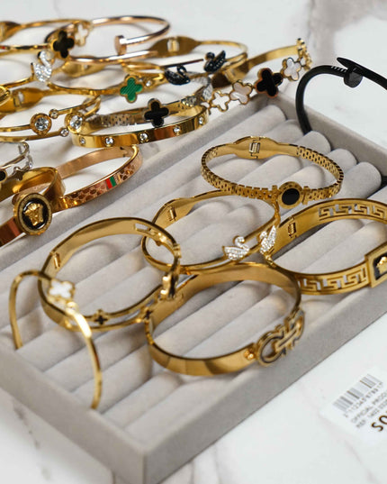 Stainless Steel Double Stone Bracelet - Sohu Lifestyle