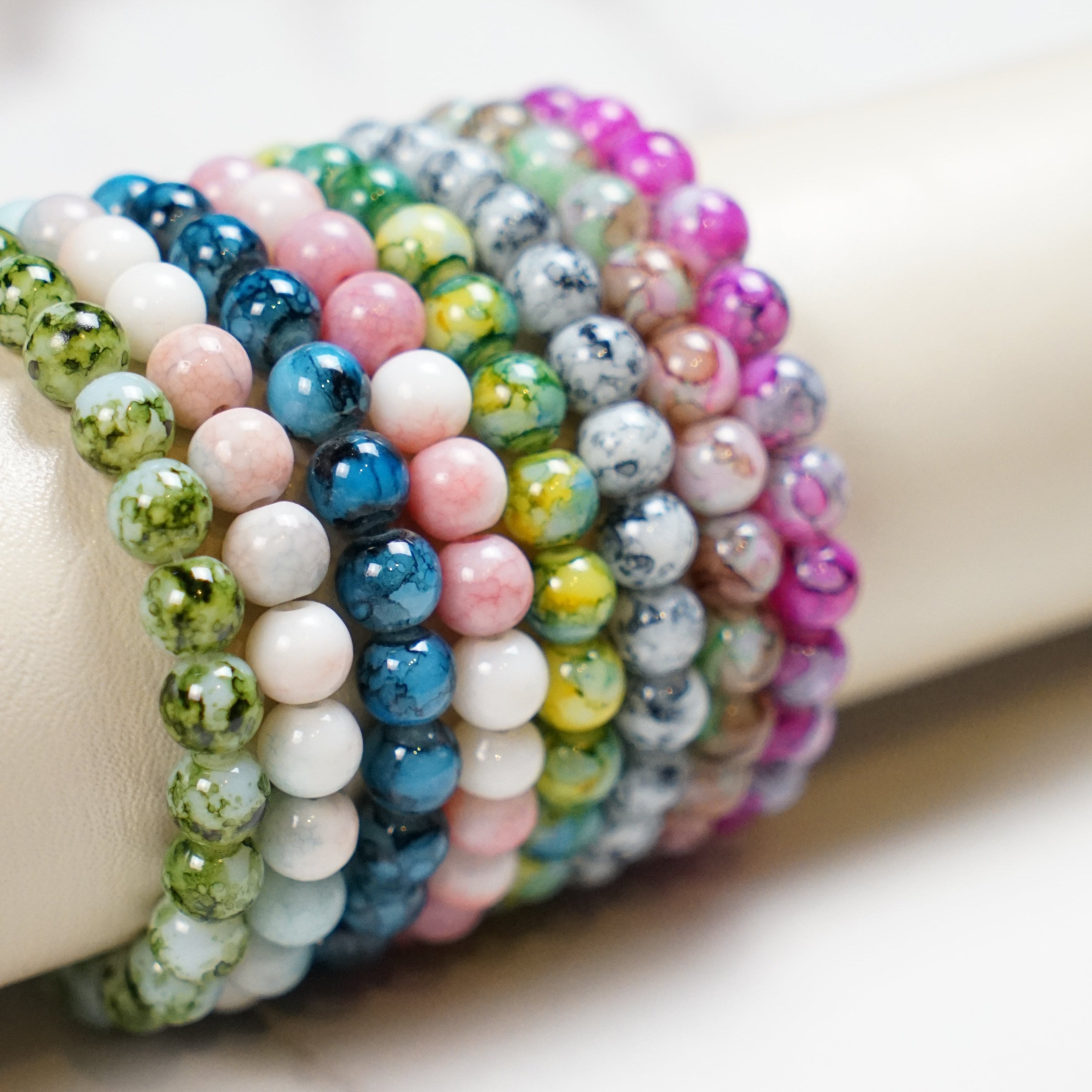 8 Stone Beaded Bracelets Set - Sohu Lifestyle
