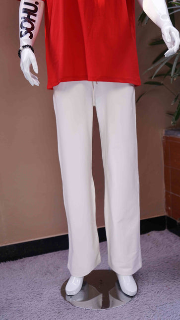P&B Wide Leg Trouser & Red Chill T-Shirt Set - Sohu Lifestyle