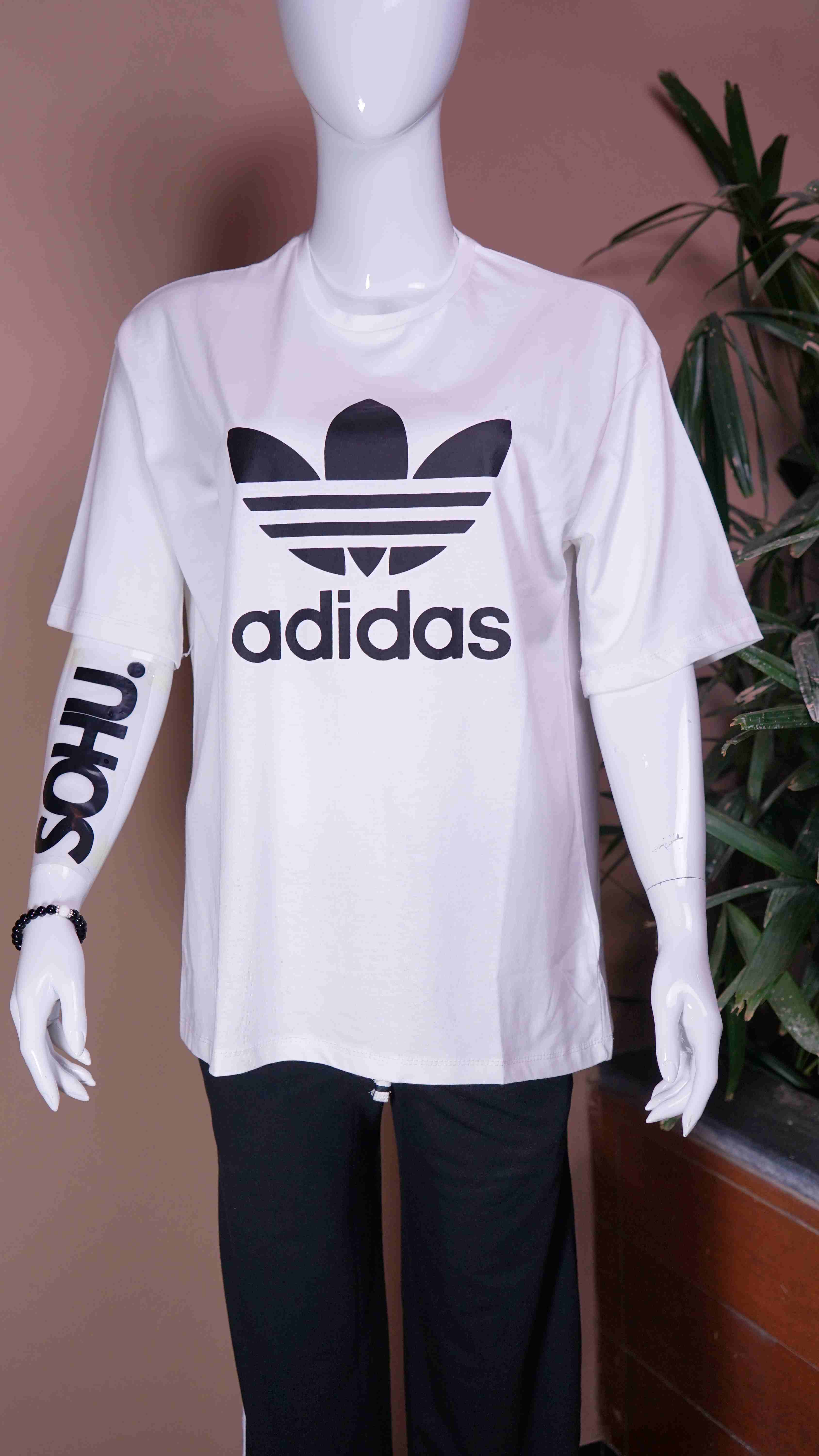 P&B Black Gossip trouser & White Trifoil T-Shirt Set - Sohu Lifestyle