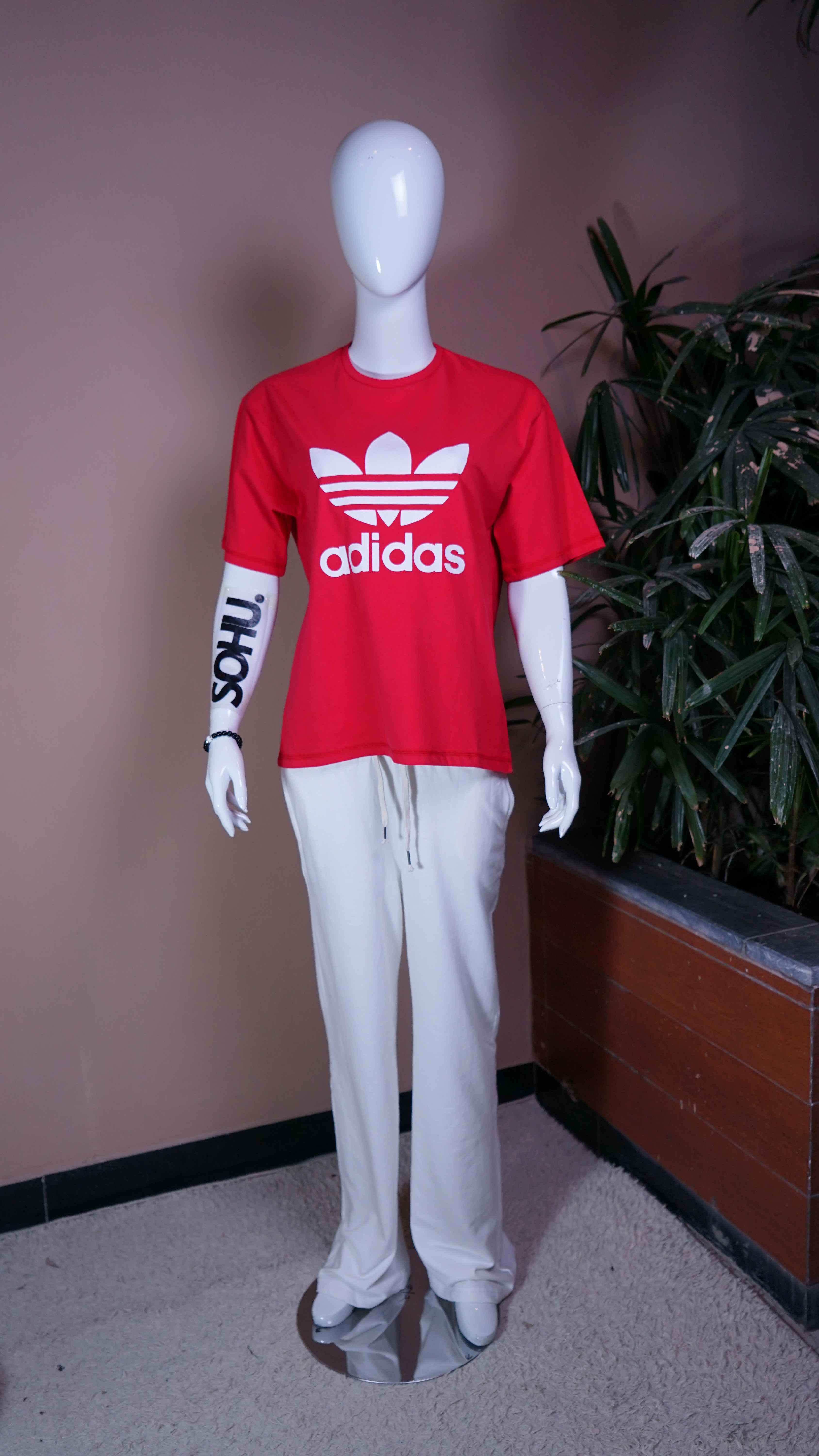 P&B Wide Leg Trouser & Red Trifoil T-Shirt Set - Sohu Lifestyle