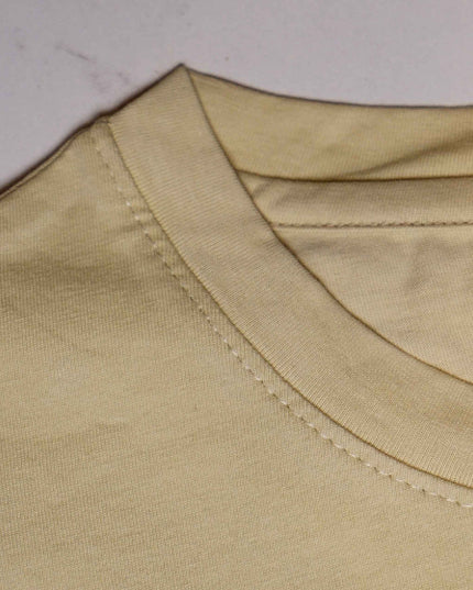 P&B Beige T-Shirt & Black Wide Leg Trouser For Men