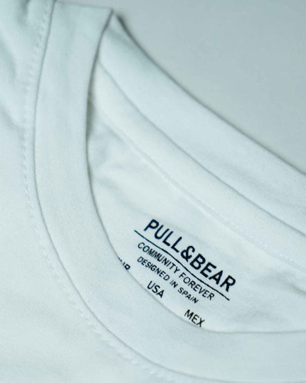 P&B White T-Shirt & Black Wide Leg Trouser Combo