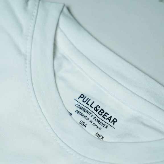 P&B White T-Shirt & Black Wide Leg Trouser Combo