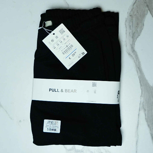 P&B White T-Shirt & Black Wide Leg Trouser Combo