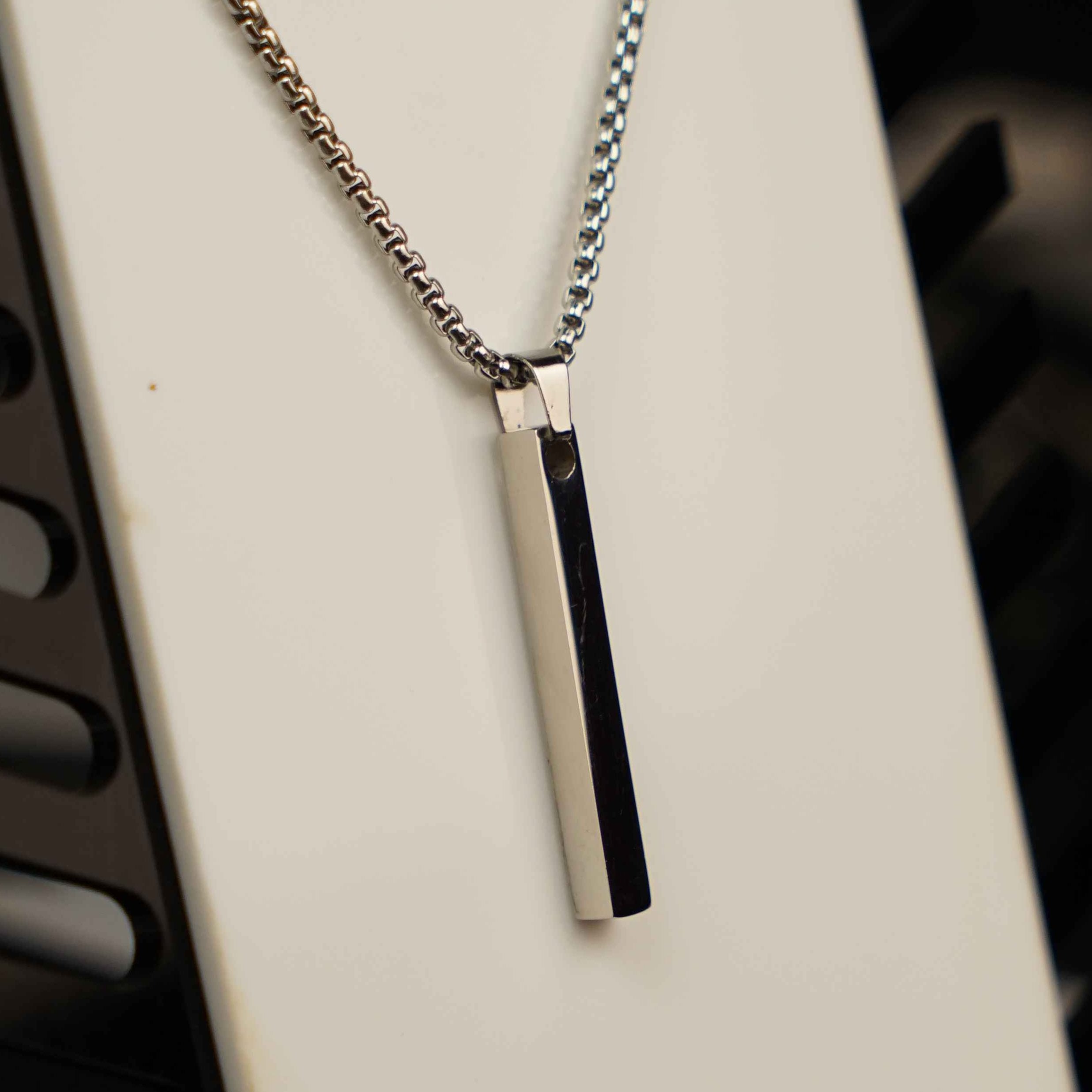 Silver Bar Pendent - Sohu Lifestyle