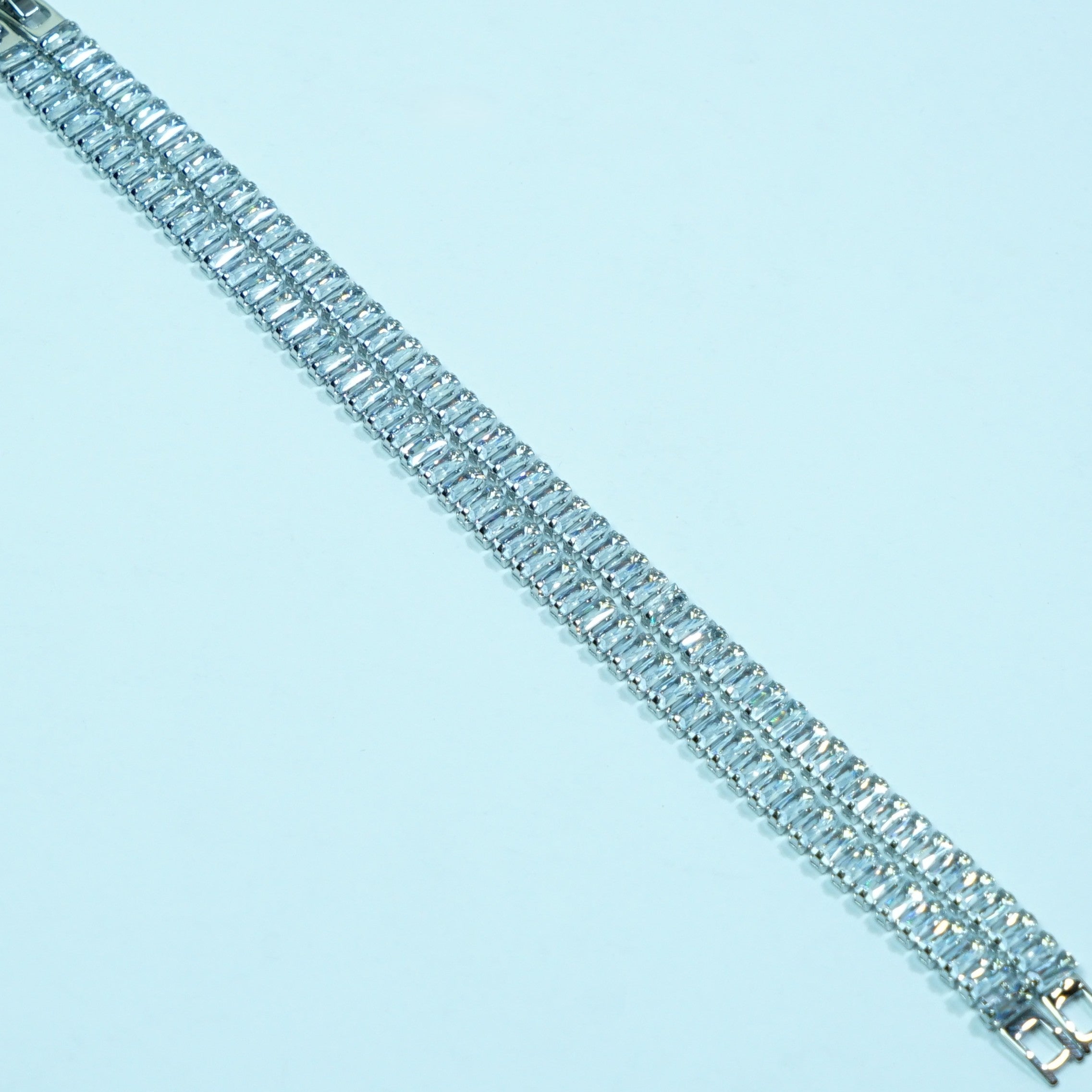 The Double Row Baguette Eternity Bracelet - Sohu Lifestyle
