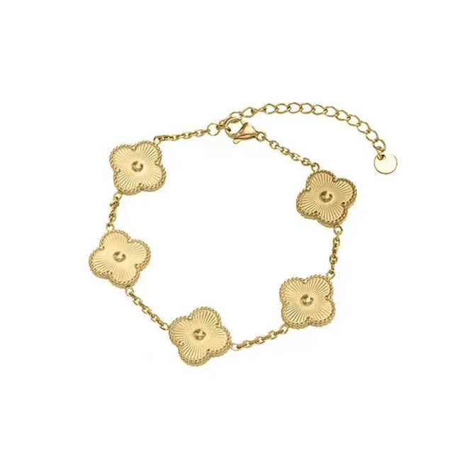 Golden & Black clover Bracelet Stack Set - Sohu Lifestyle