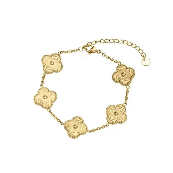 Golden & Black clover Bracelet Stack Set - Sohu Lifestyle