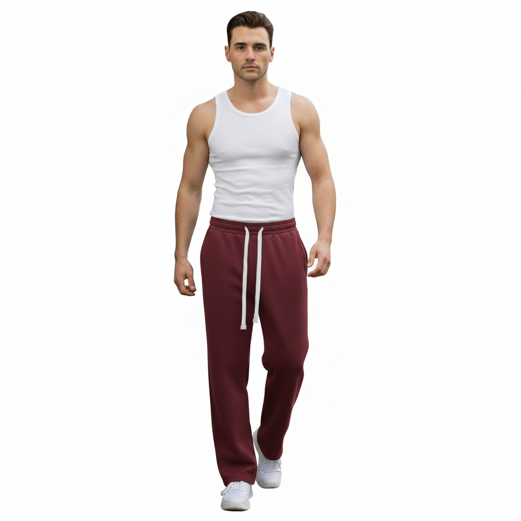 Pull&Bear Wide Leg Sweatpants for Men - Sohu Lifestyle