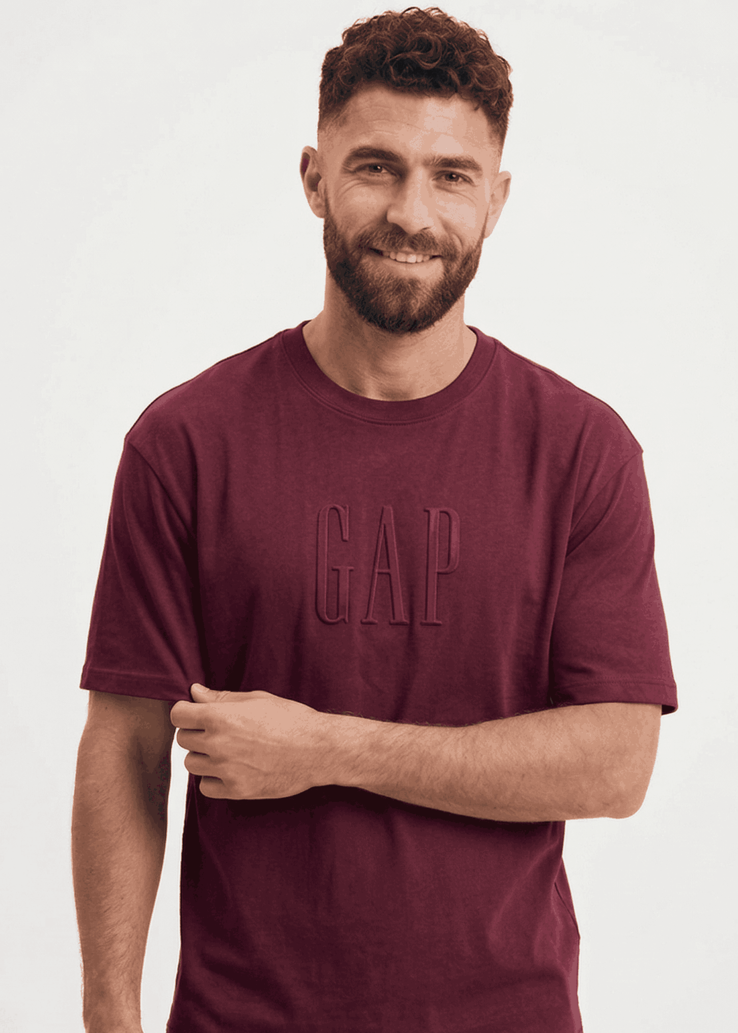 GAP Oversized T-Shirt For Men (Wine) - Sohu Lifestyle