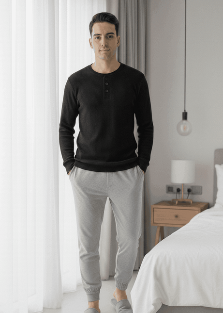 Mens Winter Night Wear Co-Ord Set