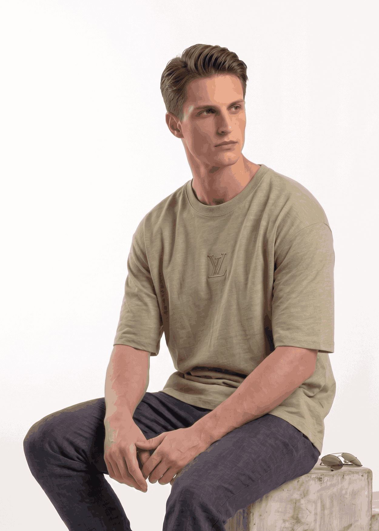 LV Embroidered T-shirts for Men - Sohu Lifestyle