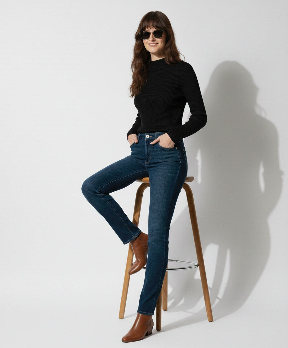 Full Sleeve Rib Shirt (Black) - Sohu Lifestyle