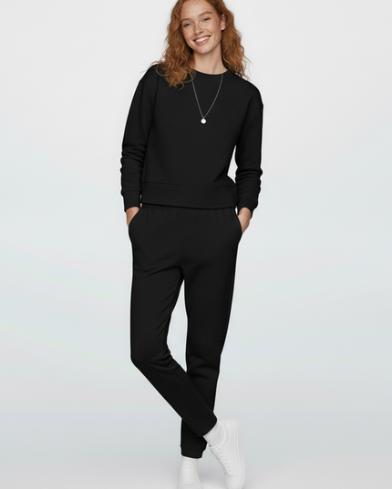 Black P&B Fleece Tracksuit - Sohu Lifestyle