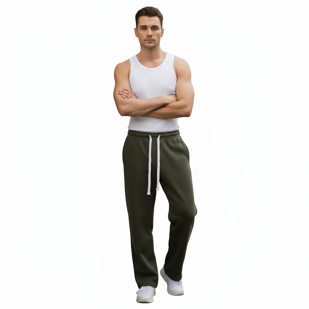 Pull&Bear Wide Leg Sweatpants for Men - Sohu Lifestyle