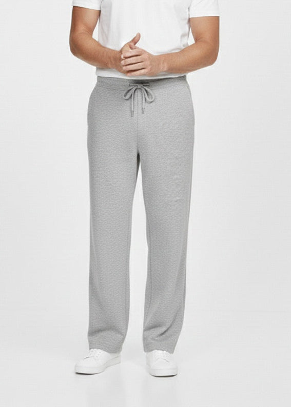 P&B Mens Wide Leg Trousers (Grey) - Sohu Lifestyle