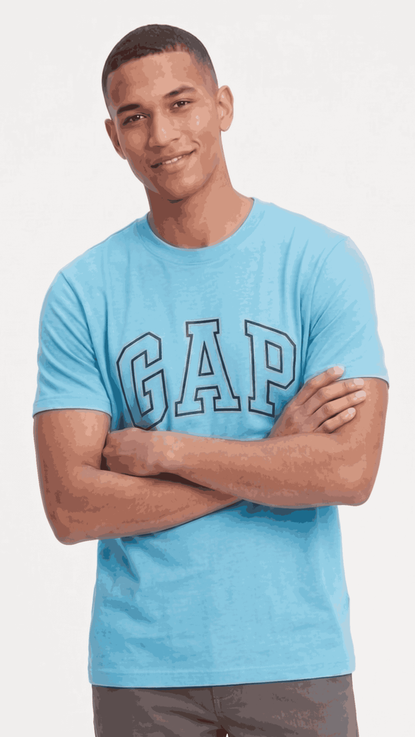 Gap Basic T-Shirt For Men (Sky-Blue) - Sohu Lifestyle
