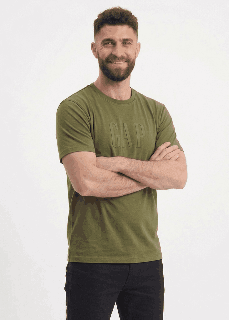 GAP Oversized T-Shirt For Men (Olive Green) - Sohu Lifestyle