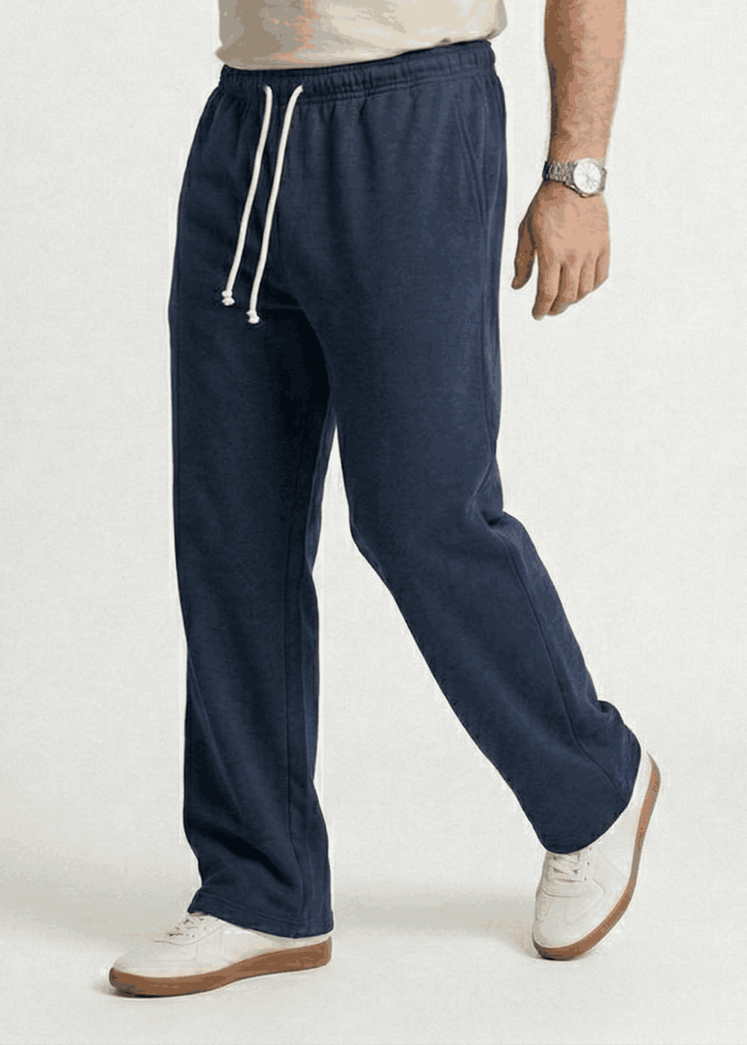 Pull&Bear Wide Leg Sweatpant for Men (Navy Blue) - Sohu Lifestyle