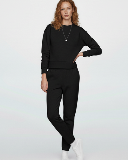 Black P&B Fleece Tracksuit - Sohu Lifestyle